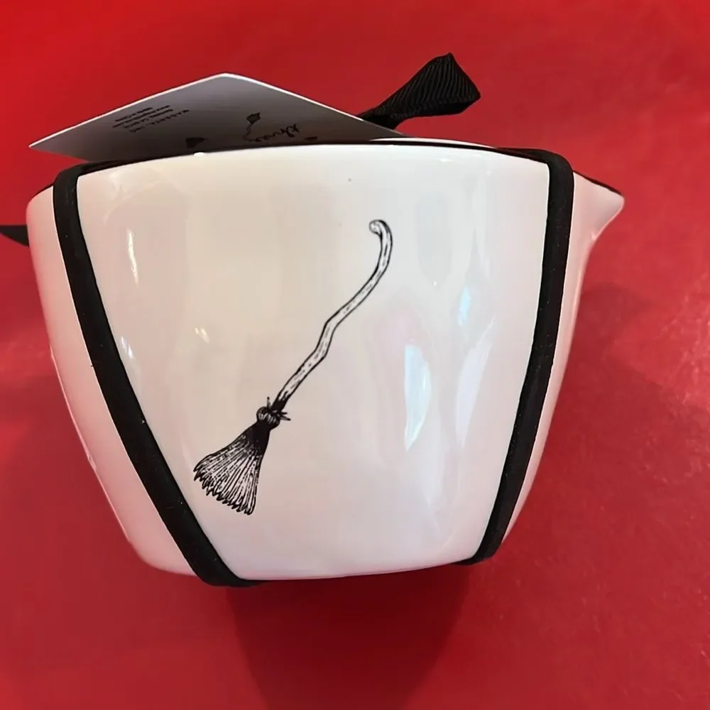 Rae Dunn Black and White Witch’s Broom Measuring Cups